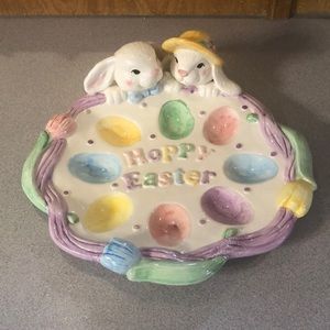 Cute Easter egg plate dish
